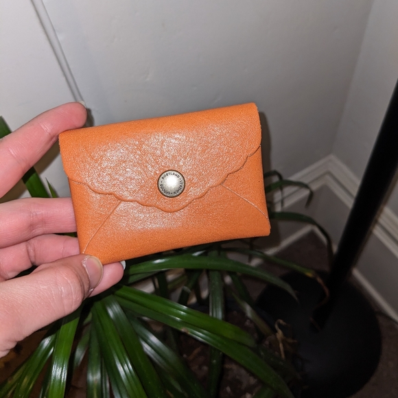 Portland Leather Accessories - PLG Mini Daisy Wallet in Satsuma 🧡